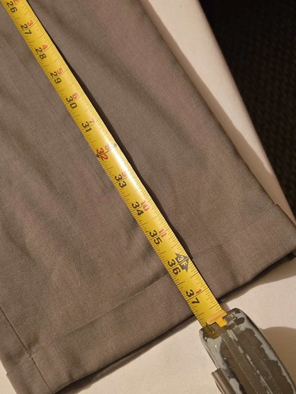 Hagger Men's Dress Pants in Taupe Size 36x29